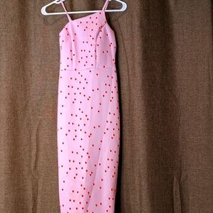 Pink and Red Polka dress